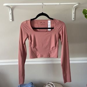 ASOS 4505 Workout Crop Top Long Sleeve